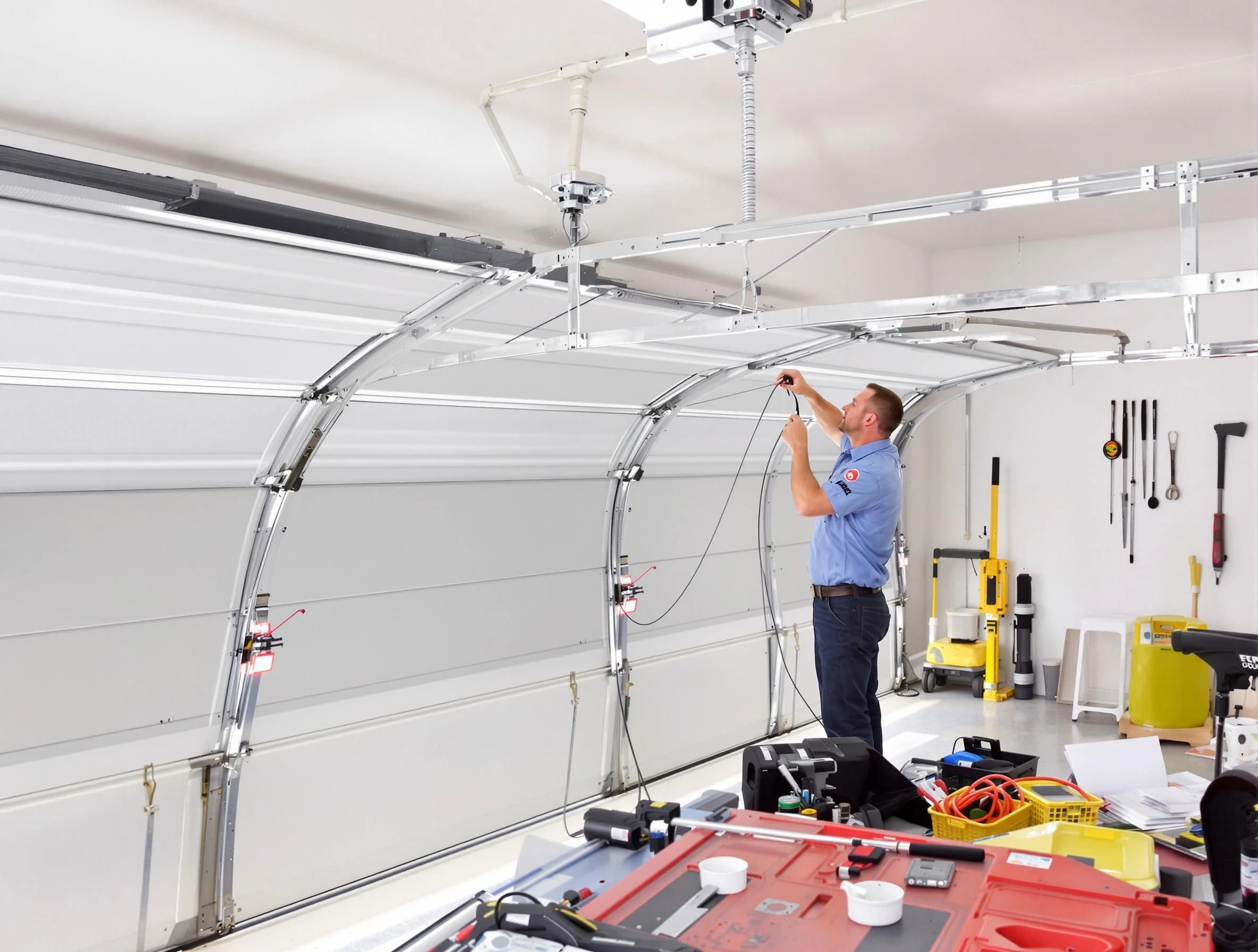 Garage door cable repair service by Spring Valley Garage Door Repair in Spring Valley