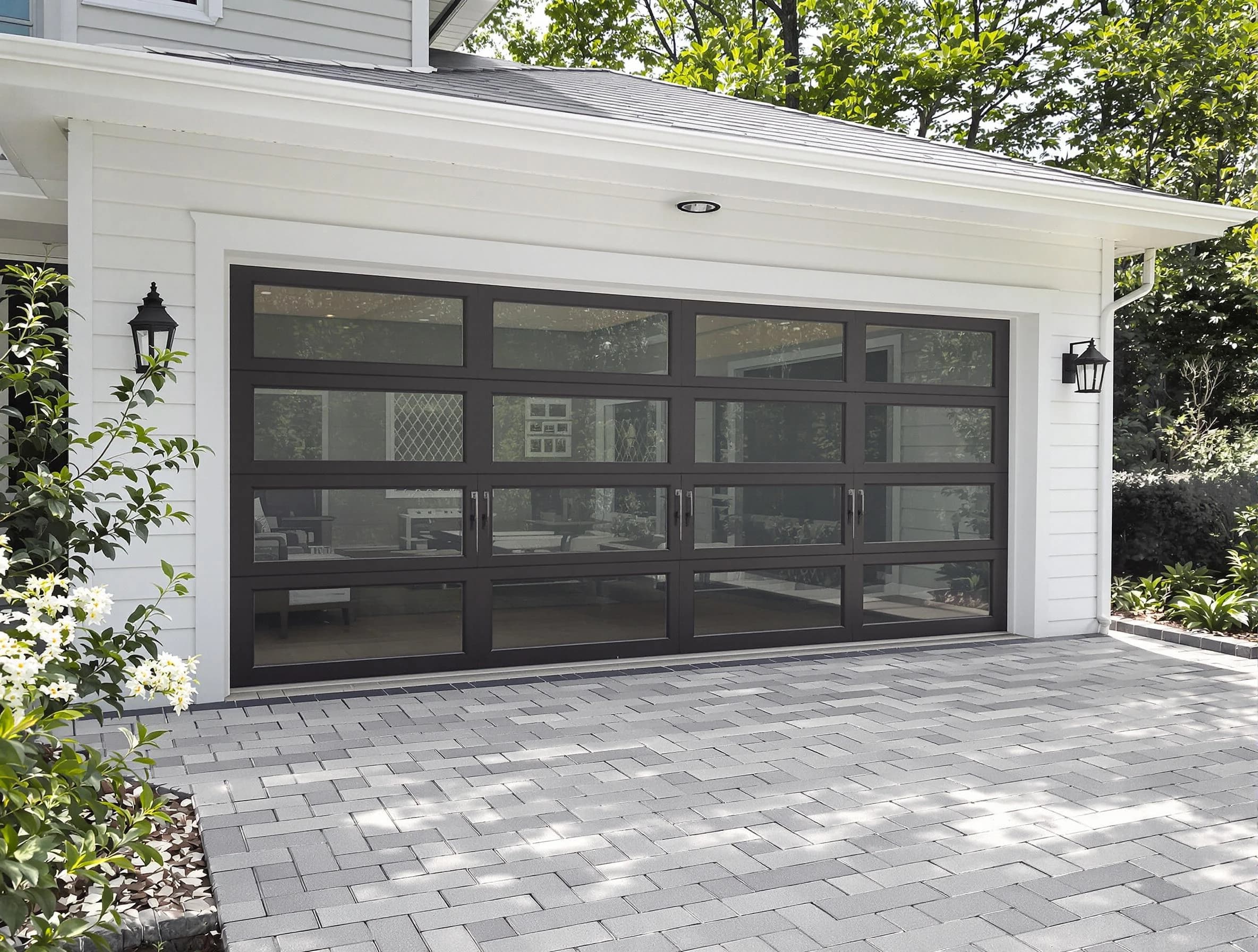 Spring Valley Garage Door Repair design specialist presenting custom garage door options to Spring Valley homeowner
