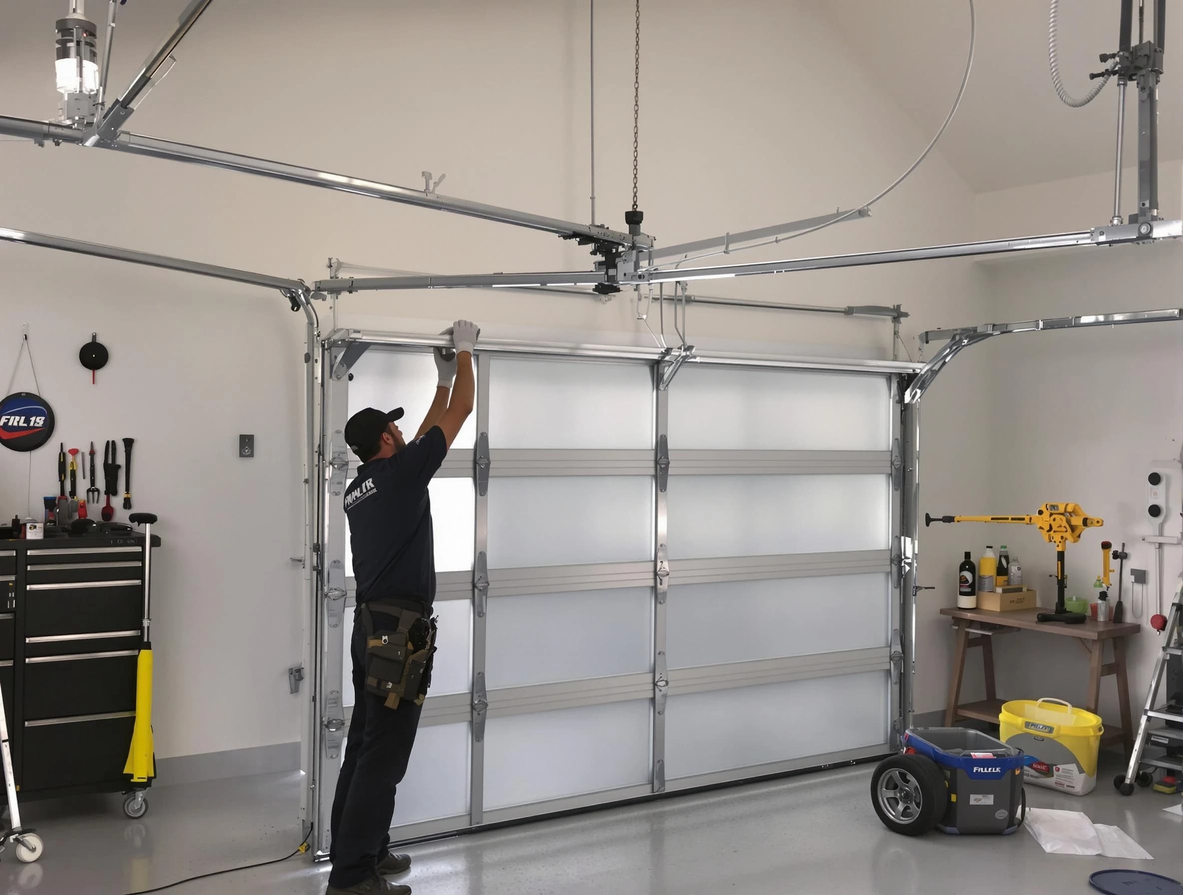 Spring Valley Garage Door Repair certified team performing precision garage door installation in Spring Valley