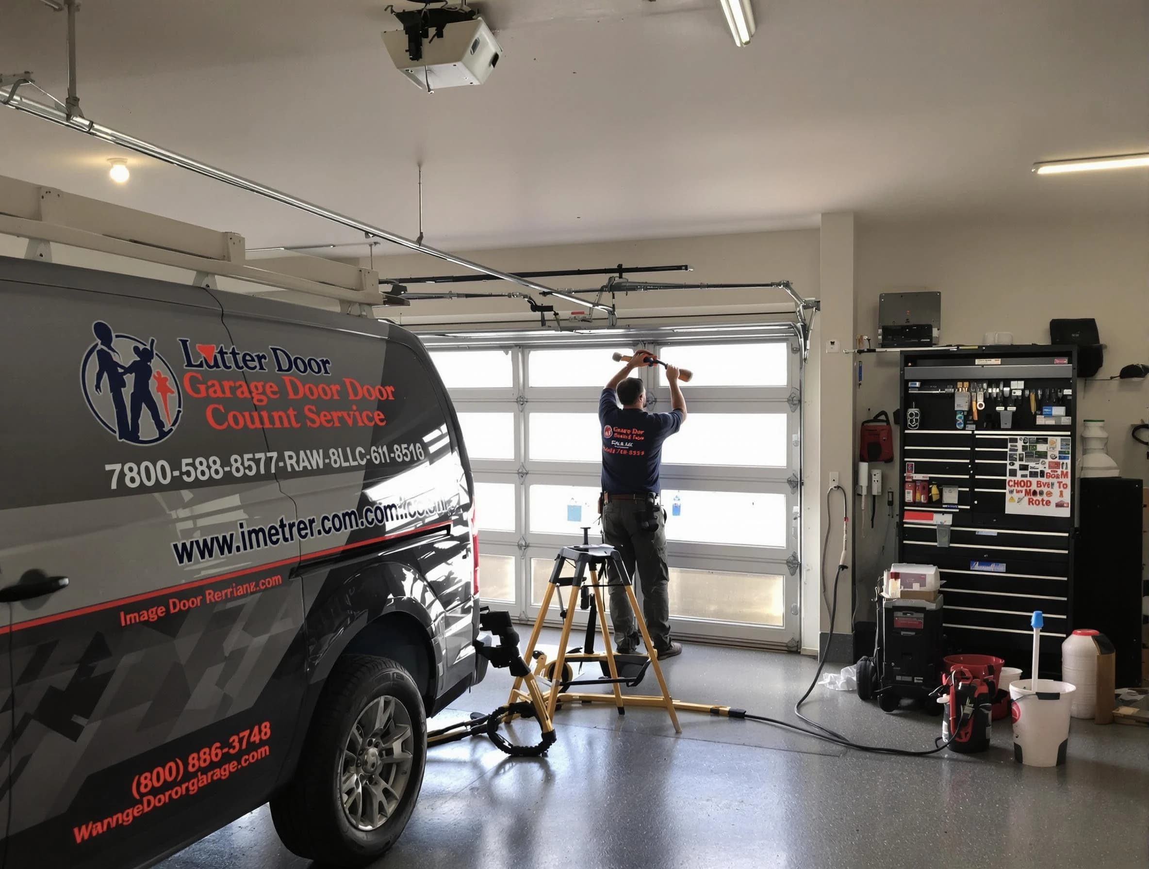 Spring Valley Garage Door Repair rapid response team performing same-day repair in Spring Valley