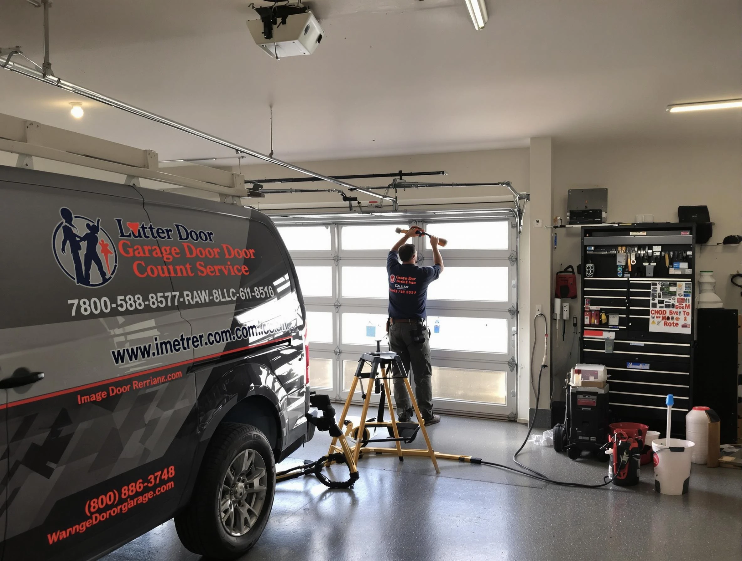 Spring Valley Garage Door Repair team performing same-day garage door repair in Spring Valley